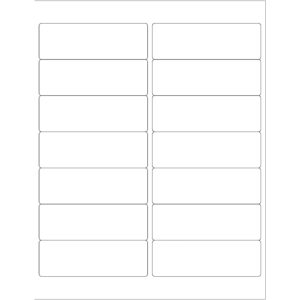4 x 1 1/3" Weather-Resistant Laser Labels