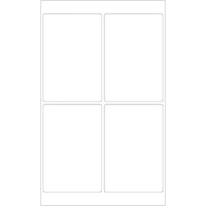 4 x 6" Weather-Resistant Laser Labels