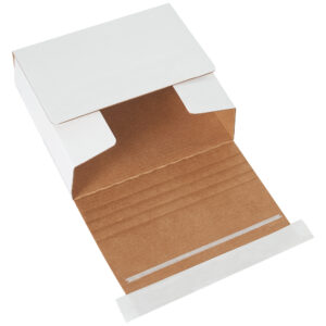 5 3/4 x 5 1/16 x 1 3/4" White Self-Seal CD Mailers