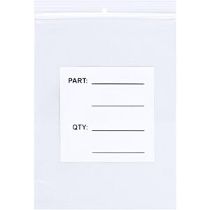 5 x 8" - 4 Mil Parts Bags w/ Hang Holes