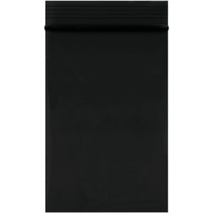 2 x 3" - 2 Mil Black Reclosable Poly Bags