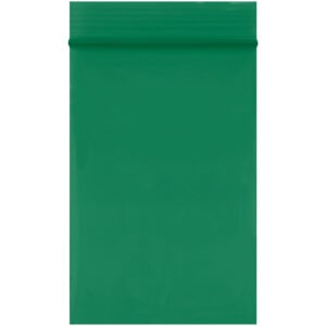 2 x 3" - 2 Mil Green Reclosable Poly Bags
