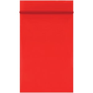 2 x 3" - 2 Mil Red Reclosable Poly Bags