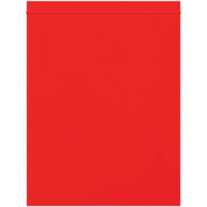 8 x 10" - 2 Mil Red Reclosable Poly Bags