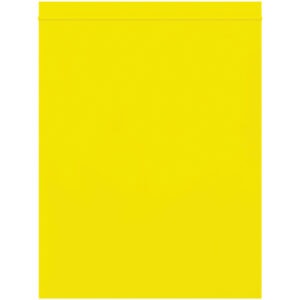 8 x 10" - 2 Mil Yellow Reclosable Poly Bags