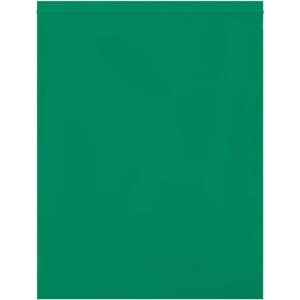 12 x 15" - 2 Mil Green Reclosable Poly Bags