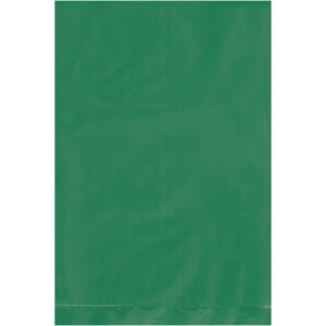 4 x 6" - 2 Mil Green Flat Poly Bags