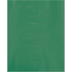 8 x 10" - 2 Mil Green Flat Poly Bags