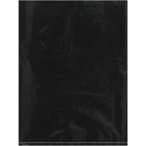 9 x 12" - 2 Mil Black Flat Poly Bags