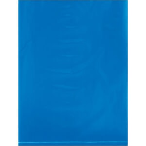 9 x 12" - 2 Mil Blue Flat Poly Bags