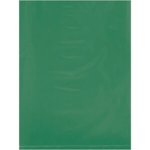 9 x 12" - 2 Mil  Green Flat Poly Bags