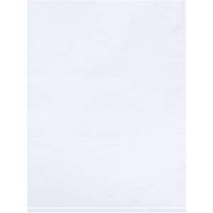 9 x 12" - 2 Mil White Flat Poly Bags