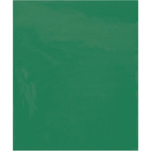 15 x 18" - 2 Mil Green Flat Poly Bags