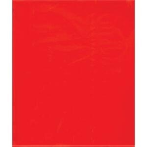 15 x 18" - 2 Mil Red Flat Poly Bags